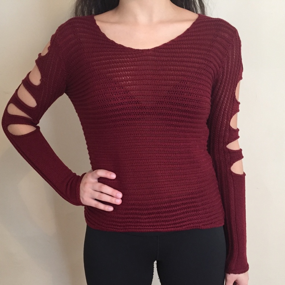 Burgundy Sweater